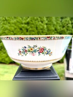 Coalport Ming Rose Bone China Bowl Made in England Vintage Floral Gold Trim